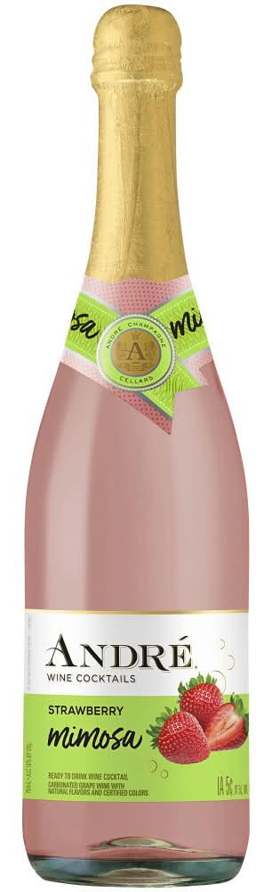 Andre Mimosa Wine Cocktails, Strawberry (750 ml)