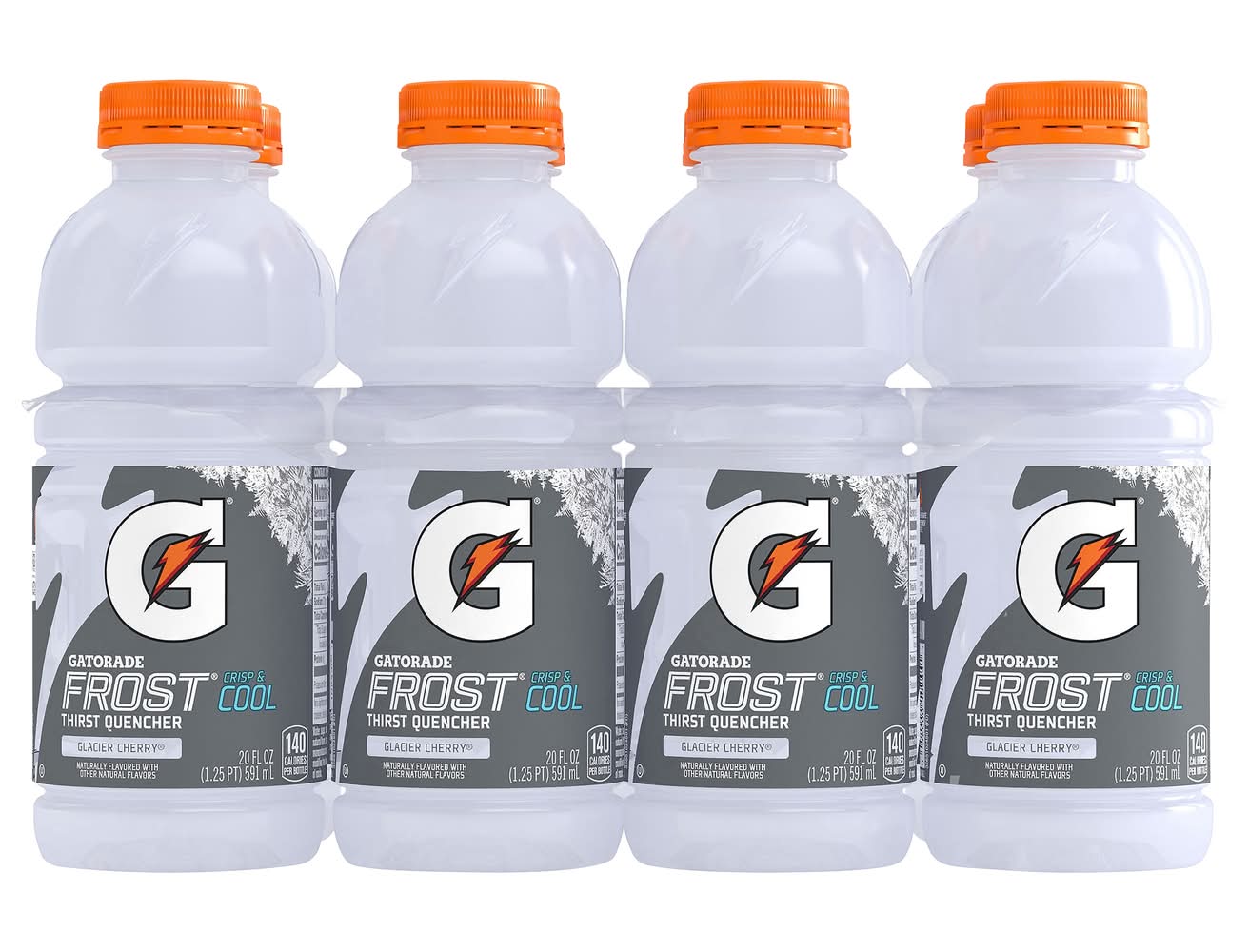 Gatorade Frost Crisp & Cool Thirst Quencher Sports Drink, Glacier Cherry (8 x 20 fl oz)