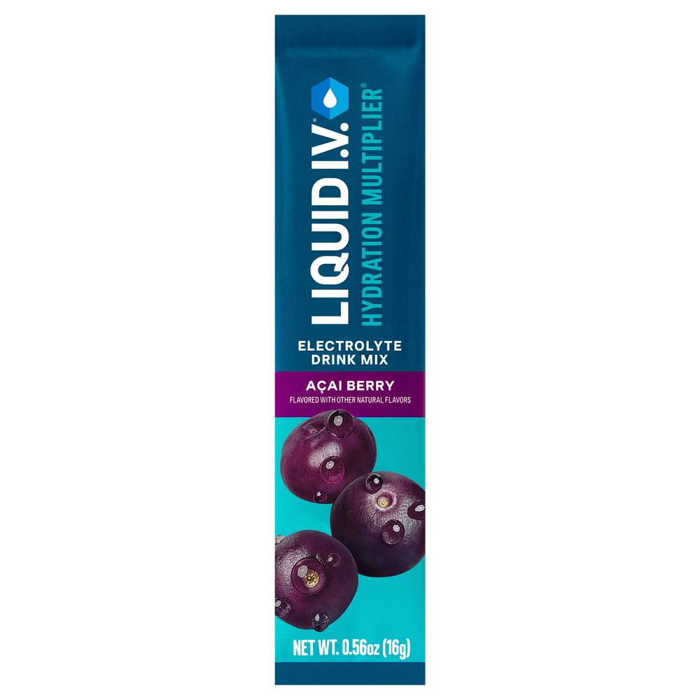 Liquid I.V. Hydration Multiplier Acai Berry Electrolyte Mix (0.6 oz)