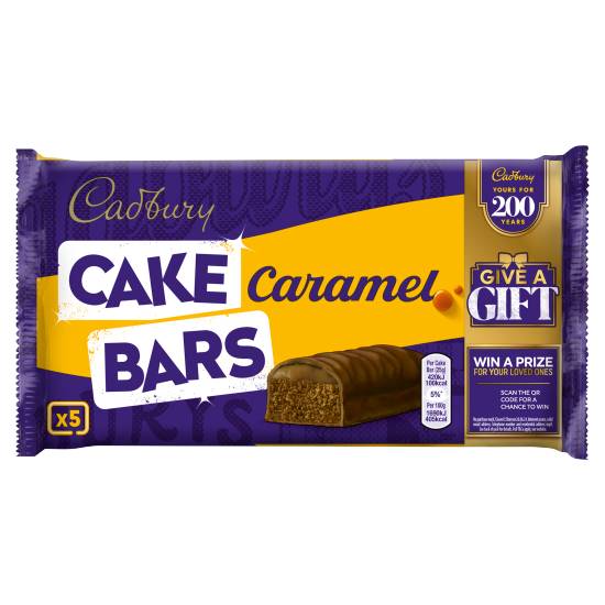 Cadbury Caramel Chocolate Cake Bars (5 pack)
