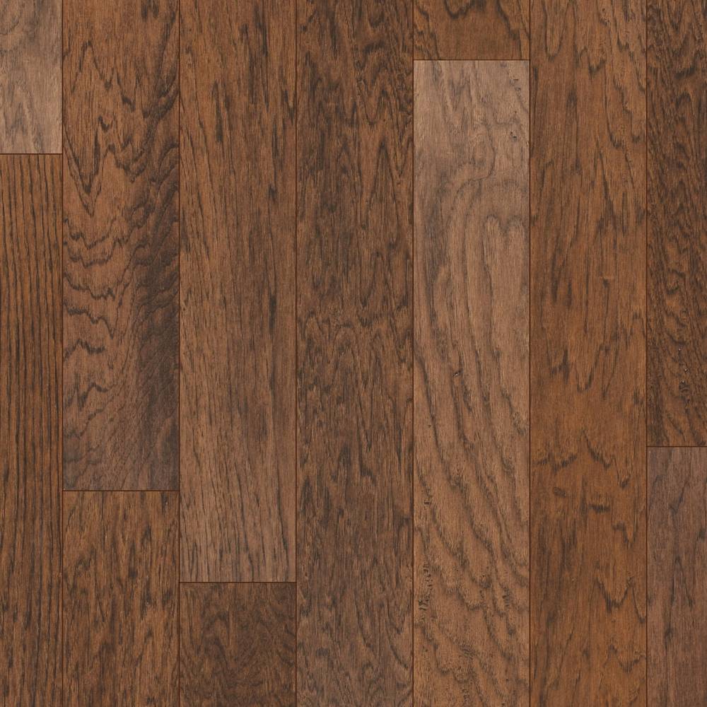 SMARTCORE Naturals Boulder Creek Hickory 5-in W x 1/4-in T x Varying Length Handscraped Waterproof Engineered Hardwood Flooring (20.01-sq ft / Carton) | LX55203002