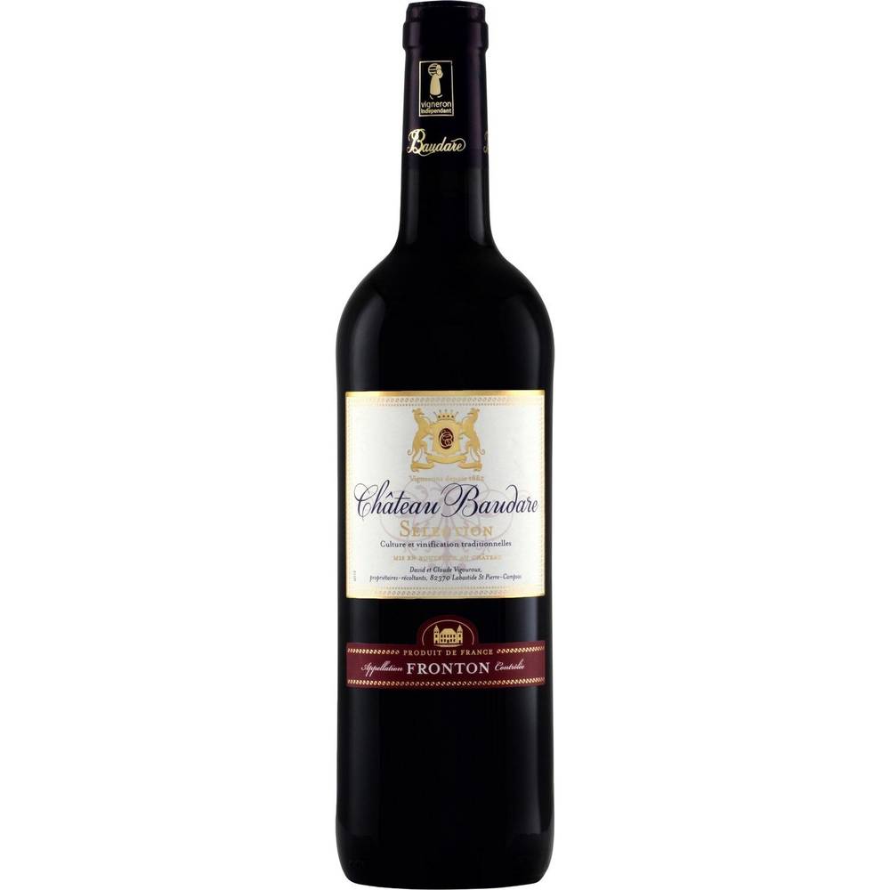 Château Baudare - Vin rouge AOP fronton (750 ml)