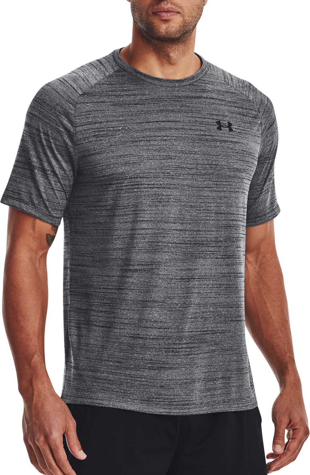 Under Armour Men's Tech 2.0 Short Sleeve T-Shirt (Black Tiger Tech, XL)