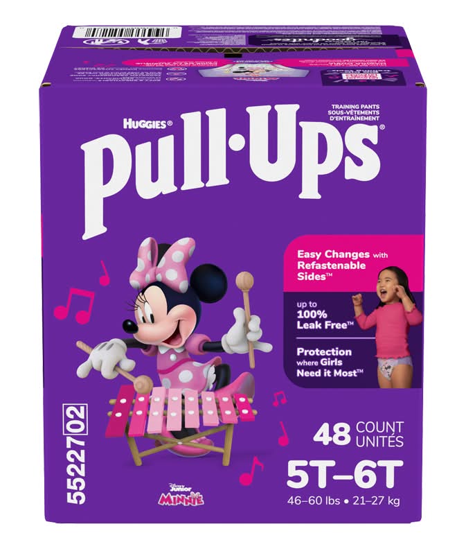 Pull-ups sous-vêtements dentraînement pour filles (48 unités) (5t-6t) - huggies pull-ups girl's potty training pants, size 5t-6t (48 ct)