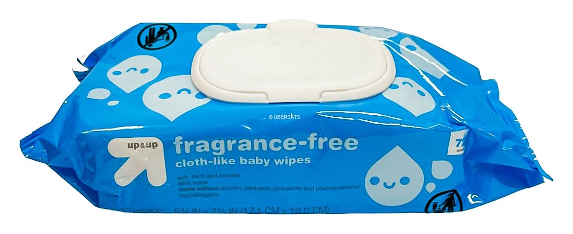 up&up Fragrance Free Cloth Like Baby Wipes (72 ct)