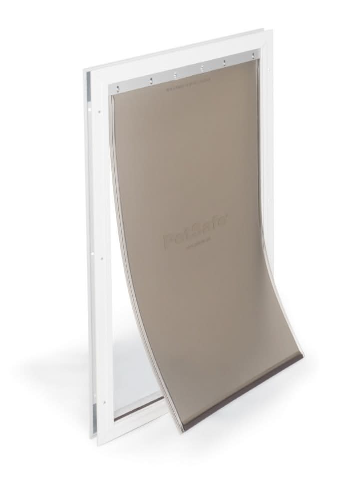 PetSafe White Aluminum Extra large Dog/Cat Door for Entry door