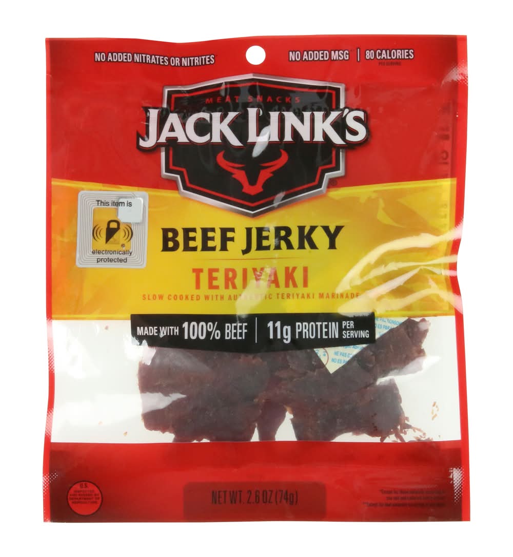 Jack Link’S® Teriyaki Beef Jerky 2.6oz Resealable Bag