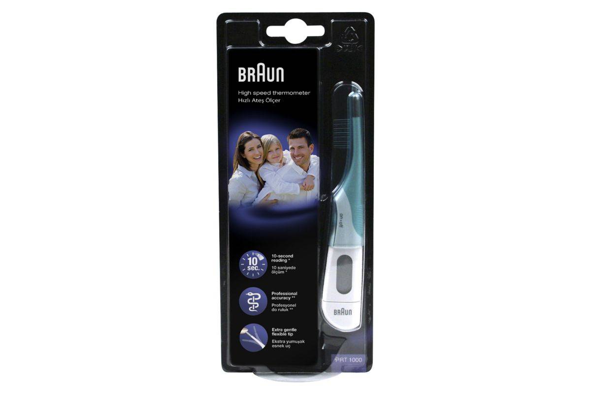 Braun High speed digital thermometer PRT1000