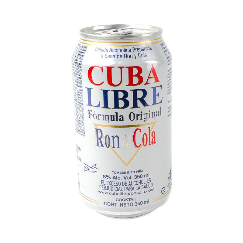 Cuba libre bebida ron & cola (355 ml)