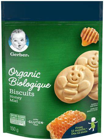 Gerber Organic Honey Toodler Biscuits (150 g)