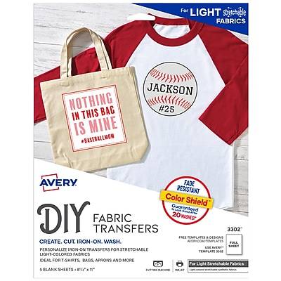 Avery T-Shirt Transfers 3302 Stretchable (5ct)