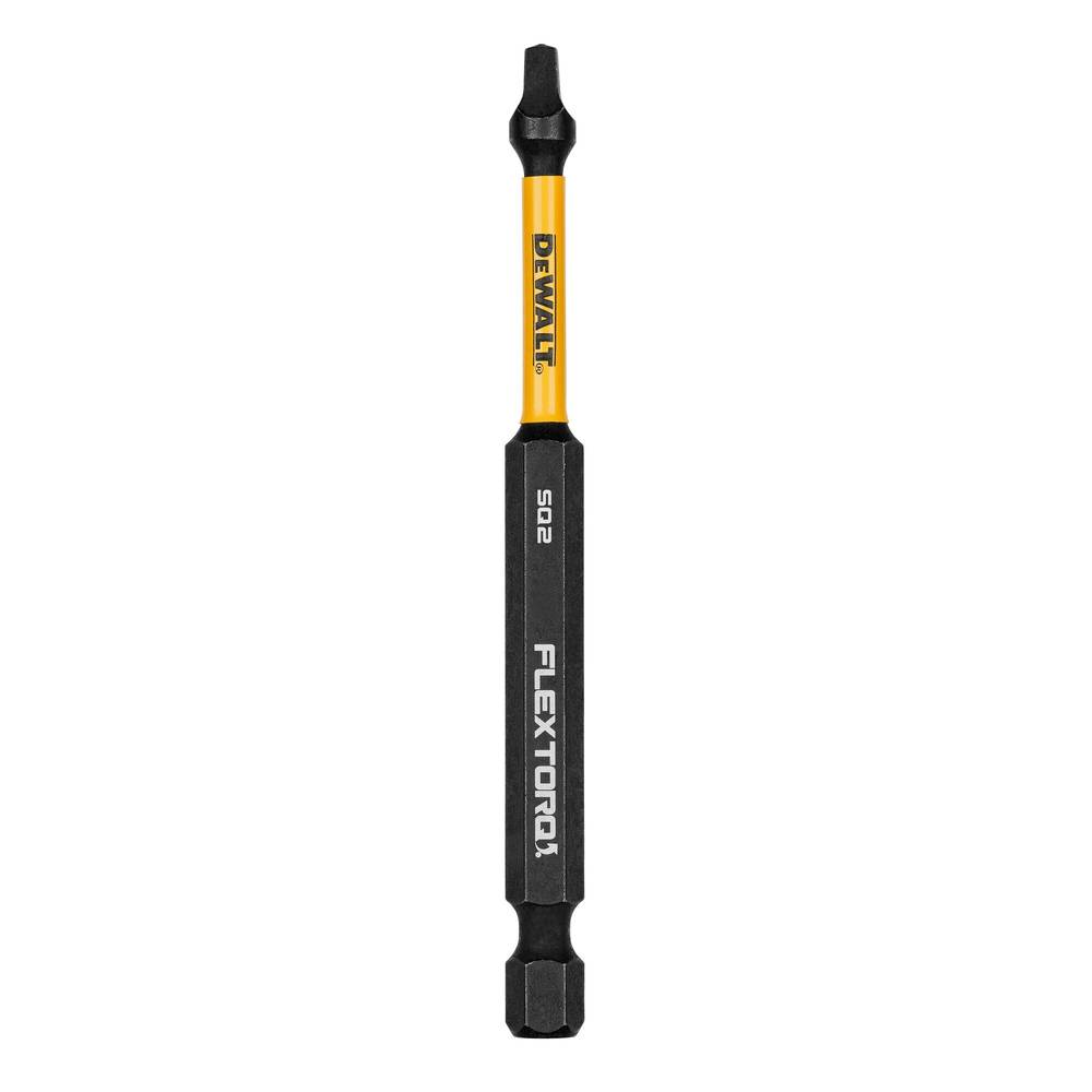 DEWALT FlexTorq 1/4-in x 3-1/2-in Square/Robertson Impact Driver Bit | DWAF3SQ2IR