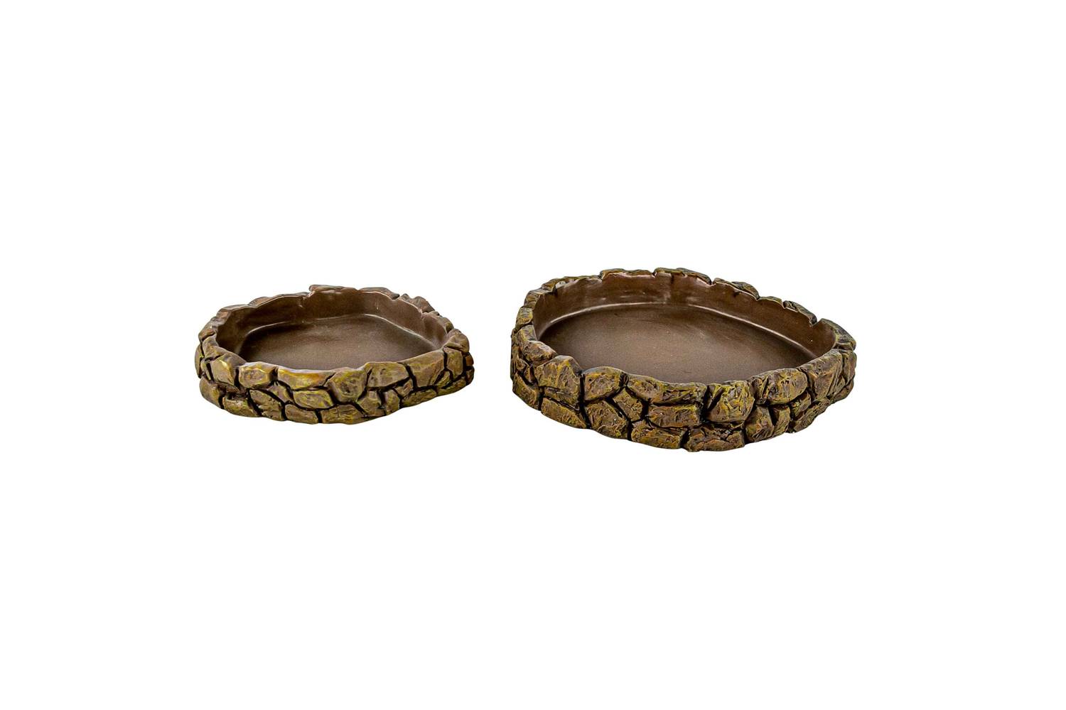 Terrassic Rock Reptile Bowl, Brown (2 ct)