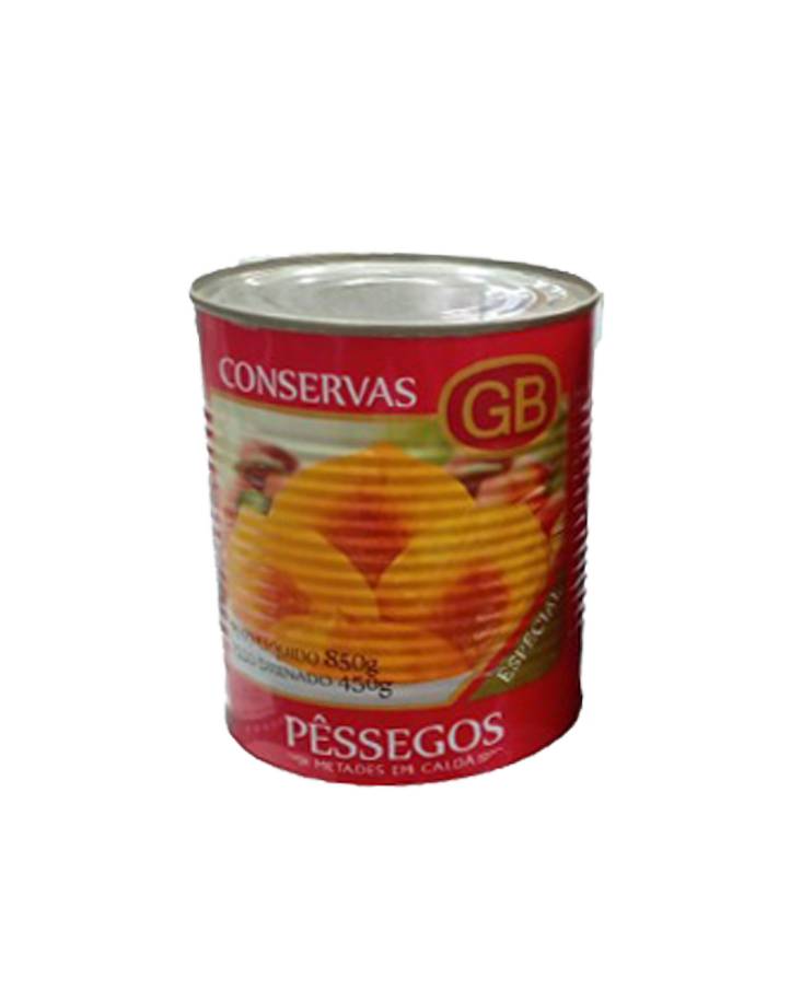 Gb pêssegos metades em calda (850g)