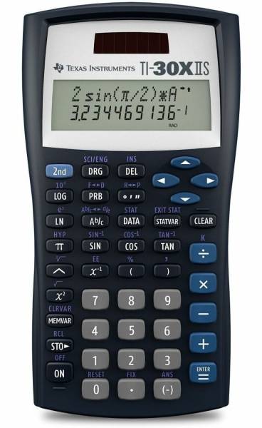 Texas Instruments® TI-30X IIS Solar Scientific Calculator, Black/Blue/White