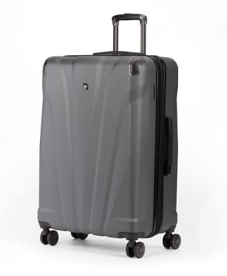SwissGear Cascade Hardside Checked Suitcase, L, Dark Gray