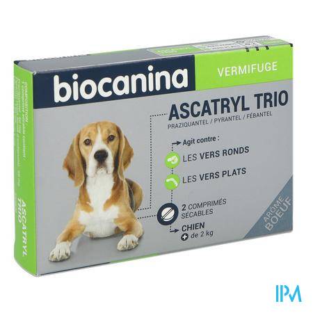 Ascatryl Trio Chien Comprime 2 Antiparasitaire - Vétérinaire