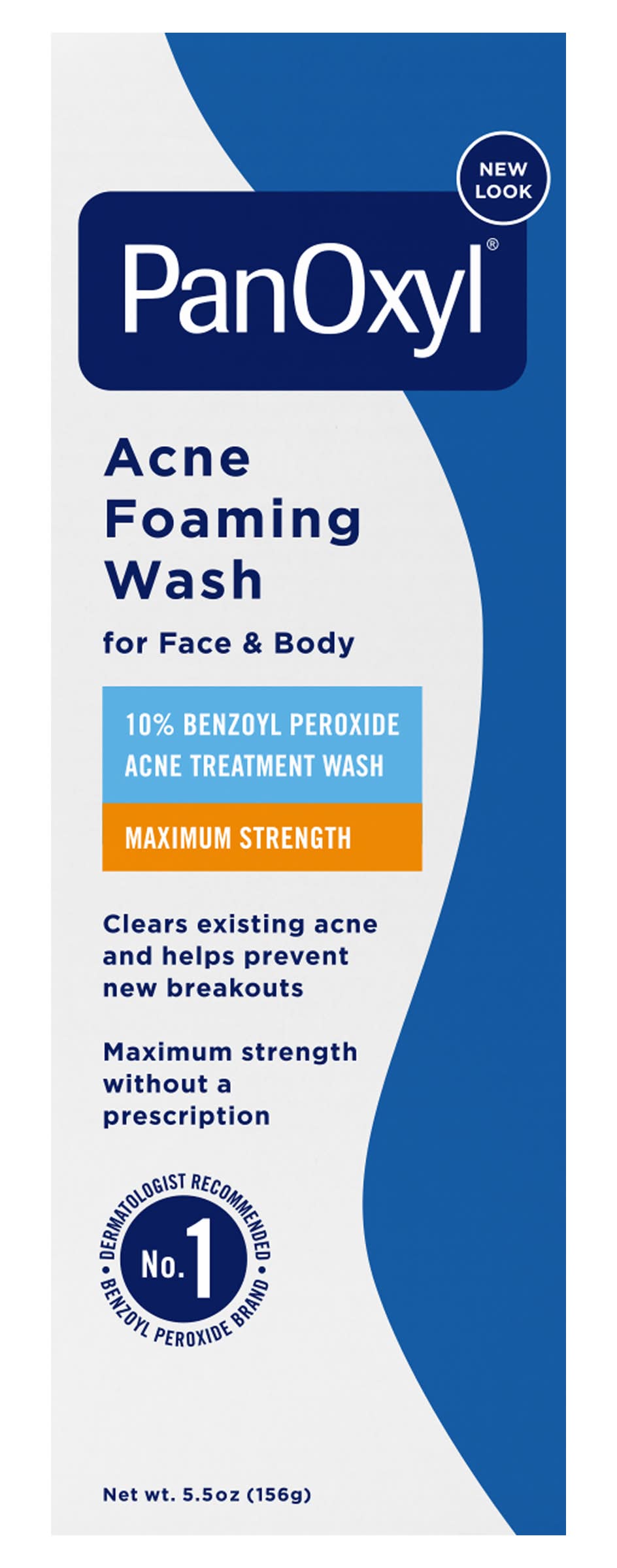 PanOxyl Maximum Strength Acne Foaming Wash For Face & Body (5.5 oz)