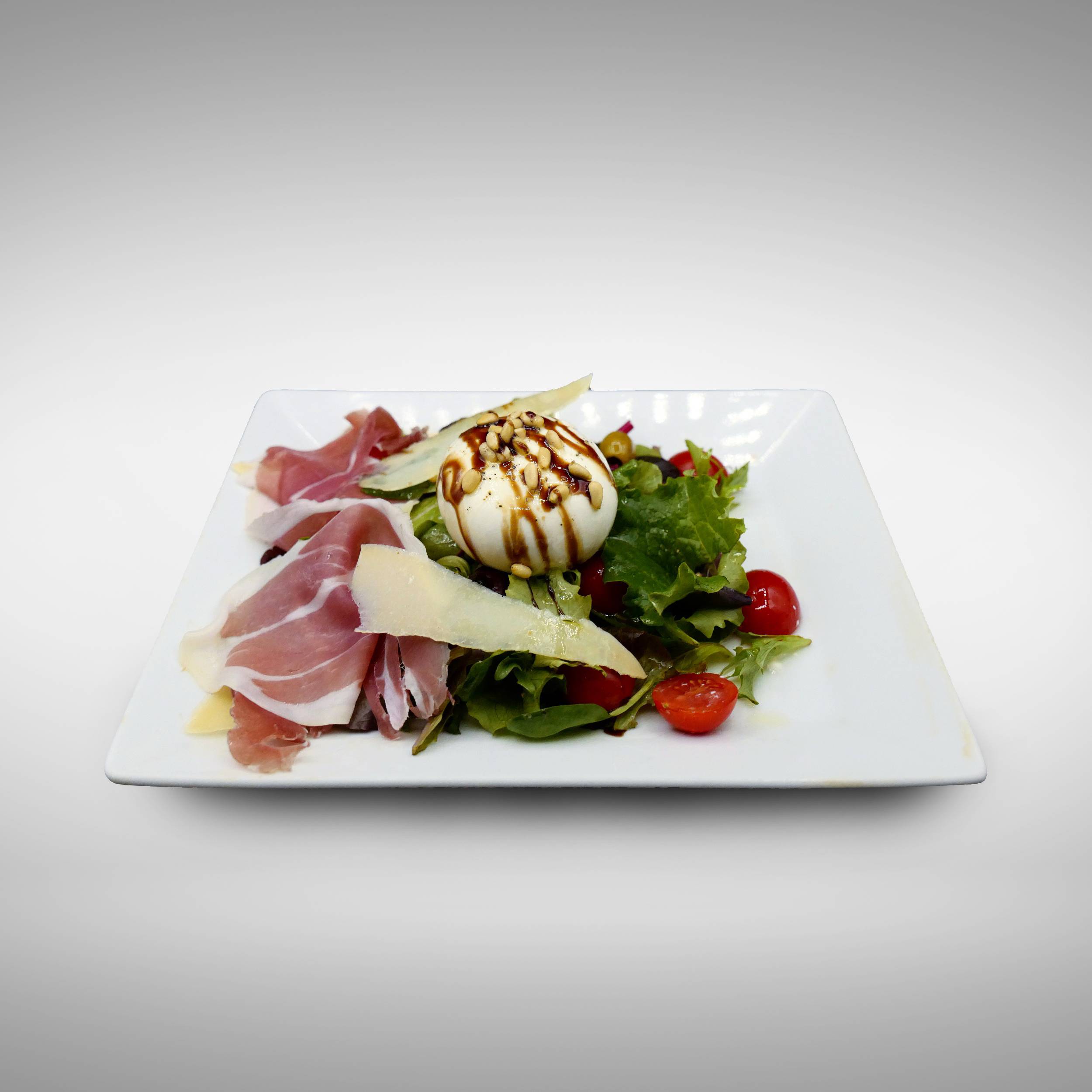 Burrata et jambon de Parme