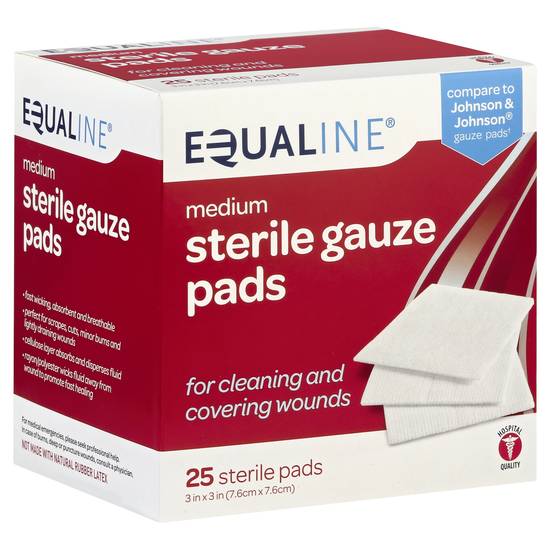 Equaline Medium Sterile Gauze Pads (25 ct)