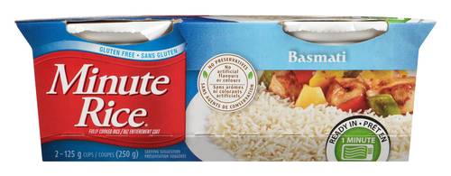 Minute rice riz basmati sans gluten - gluten free basmati rice (2 unités)