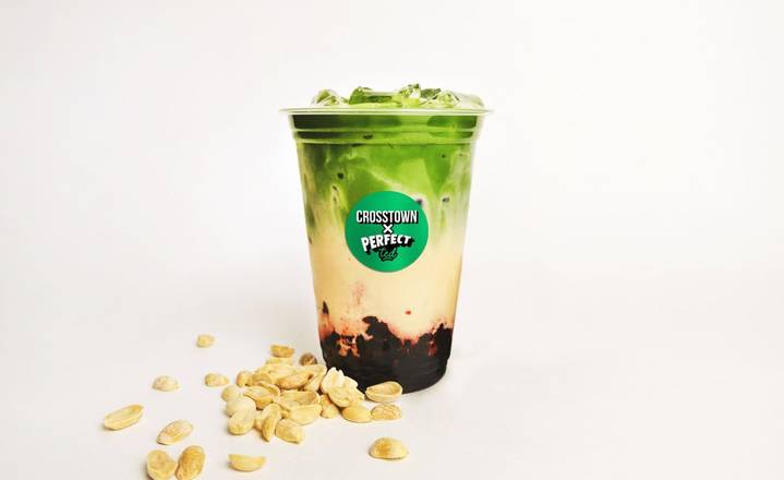 PerfectTed Iced PBJ Matcha Latte