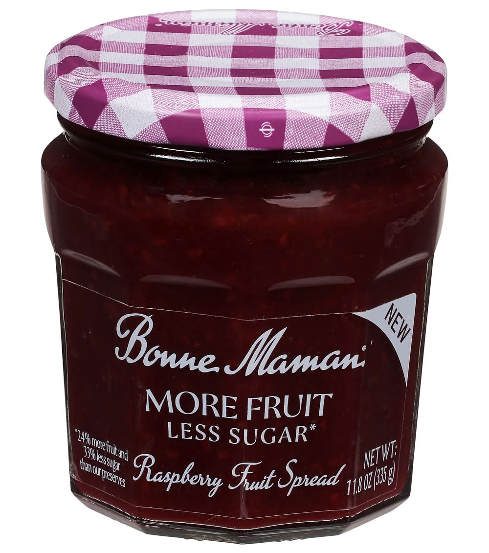 Bonne Maman Less Sugar Raspberry Fruit Spread (11.8 oz)