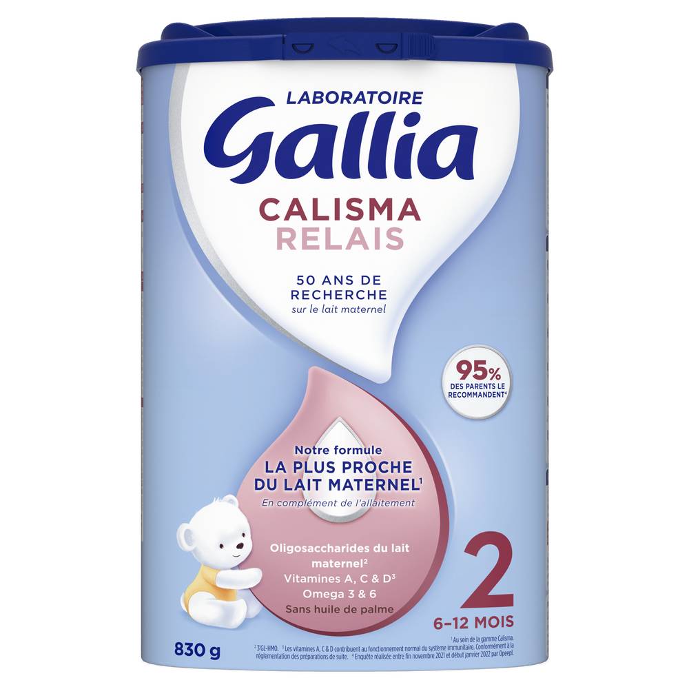 Gallia - Calisma relais de 6 à 12 mois (830g)