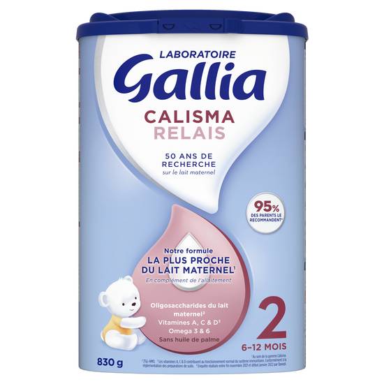 Gallia - Calisma relais de 6 à 12 mois