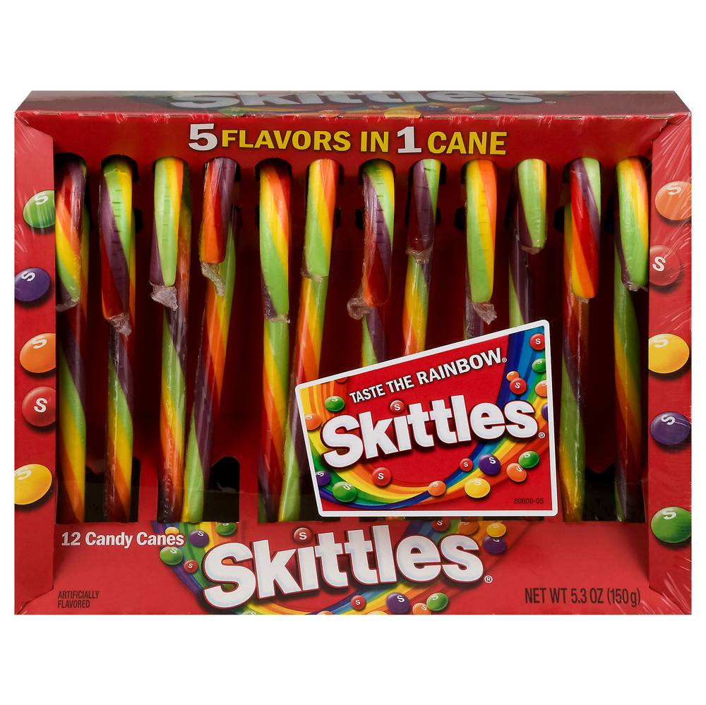 Skittles Candy Canes (5.3 oz)