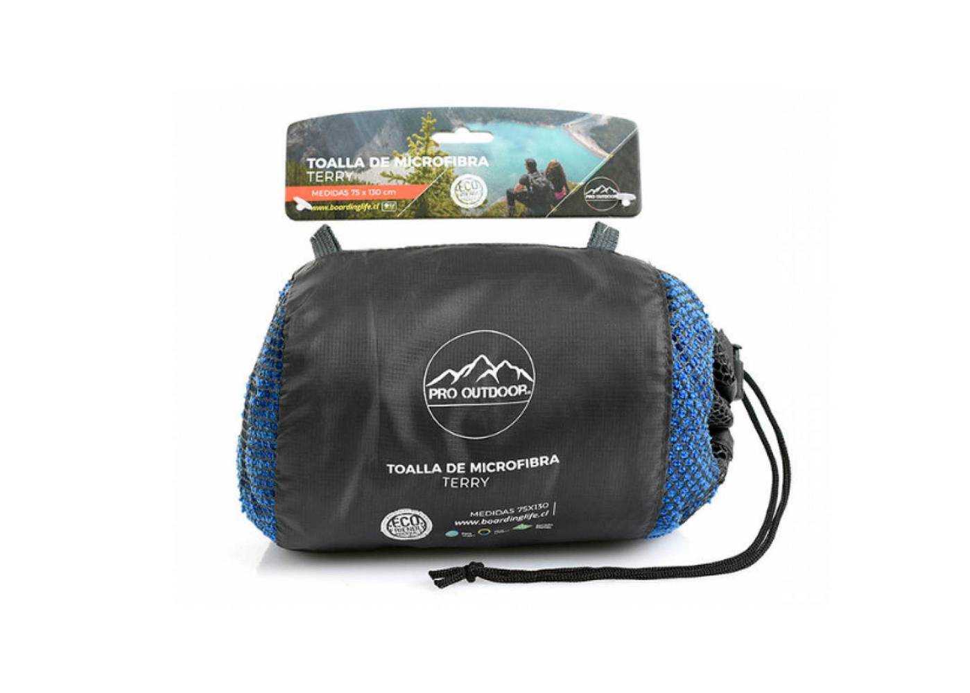 Pro outdoor  toalla outdoor terry pro outdoor (1 toalla, 1 bolso)