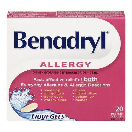 Benadryl Allergy Liqui-Gels (20 ea)