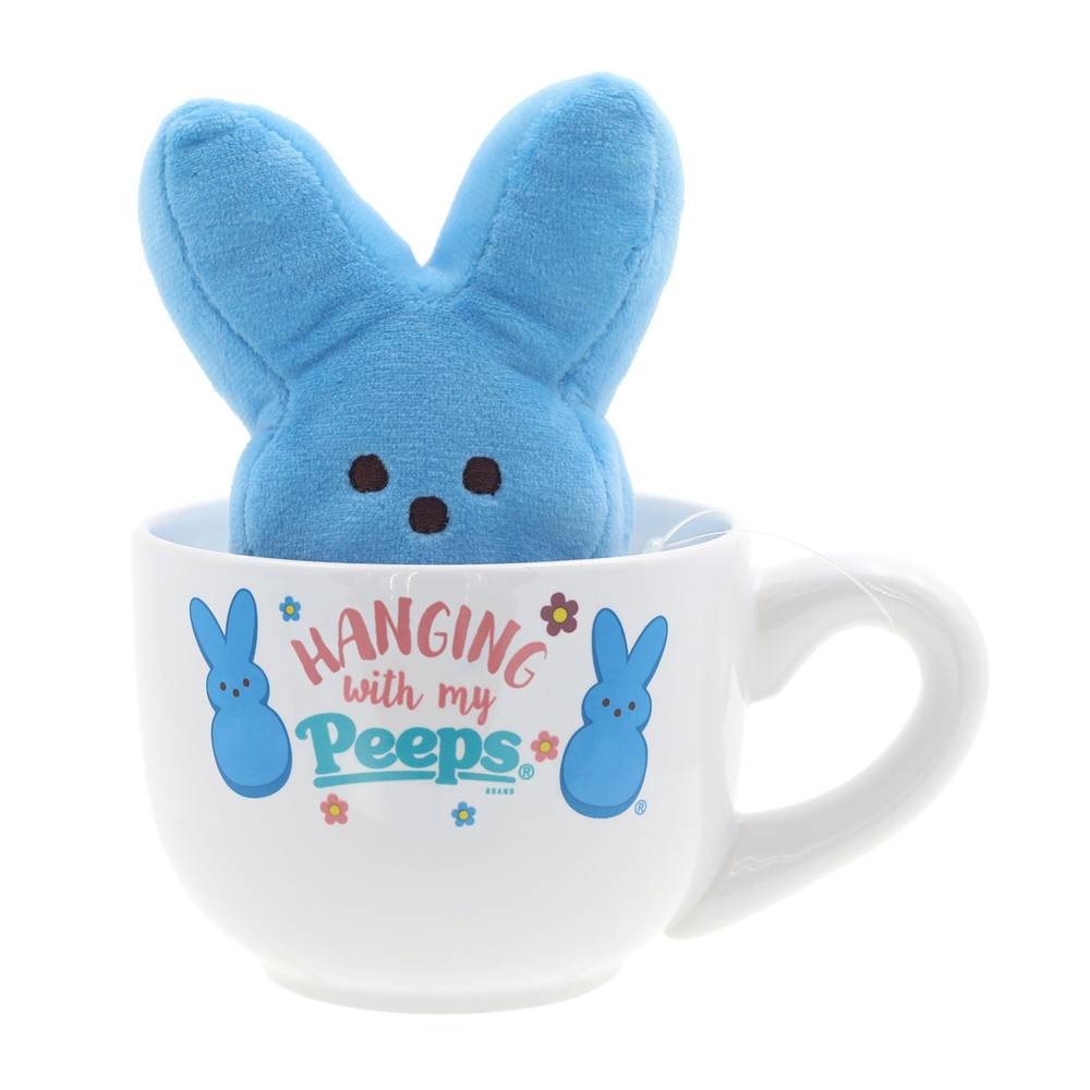 Peeps Plush In A Mug, Blue