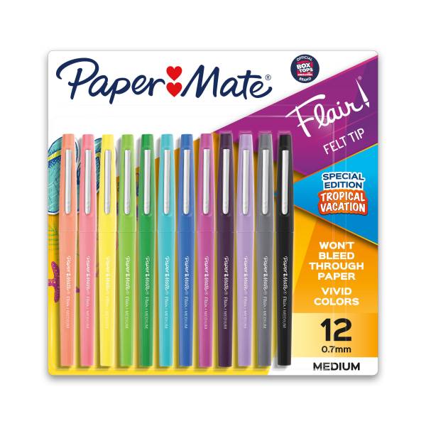 Paper Mate Flair Medium Point Pens With Assorted Colors (12 ct)