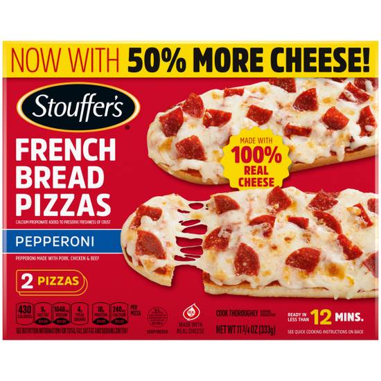 Stouffer's French Bread Pepperoni Frozen Pizza, 11.75Oz