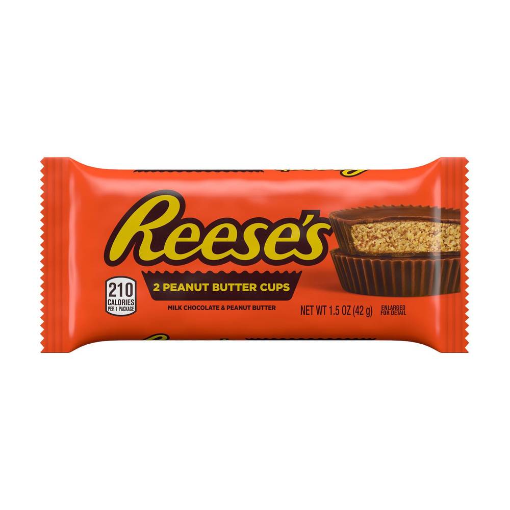 Reese's Milk Chocolate Peanut Butter Cups Candy, 1.5 oz