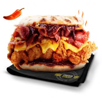 Naan burger bbq epicé