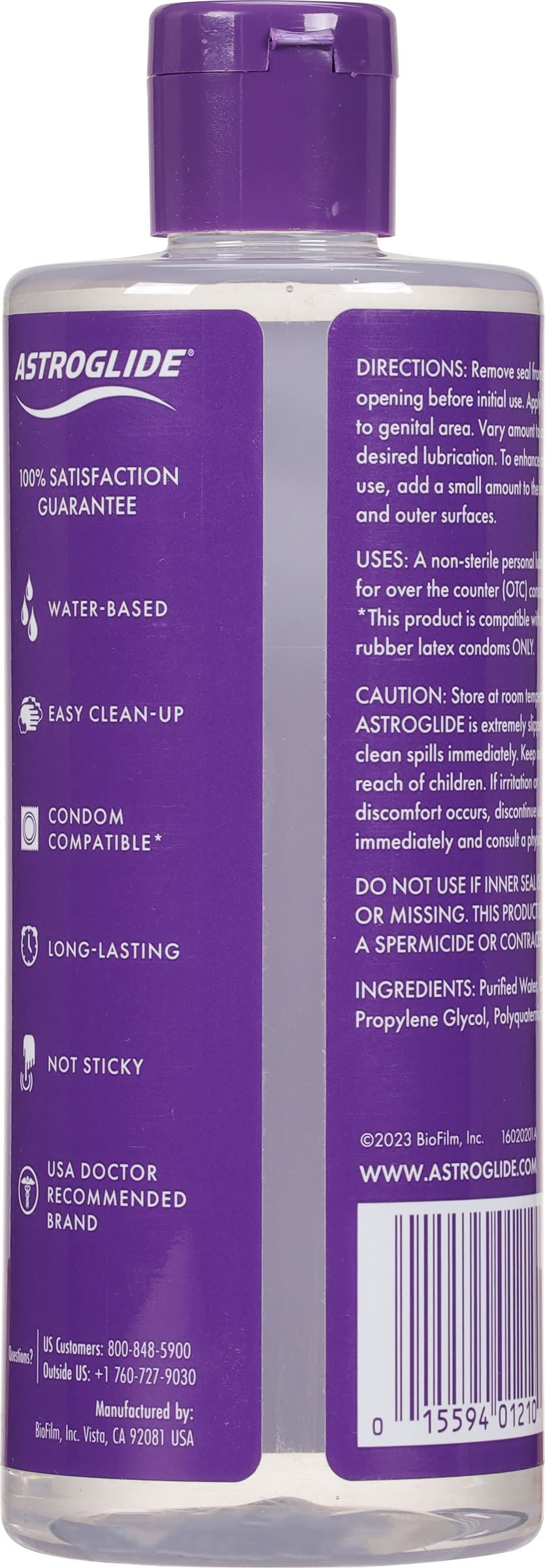 Astroglide Water-Based Liquid Personal Lubricant, Larger Size (12 fl oz)   Formulated for Routine Care and Wellbeing | Water-based Personal Lubricant  | Uber Eats