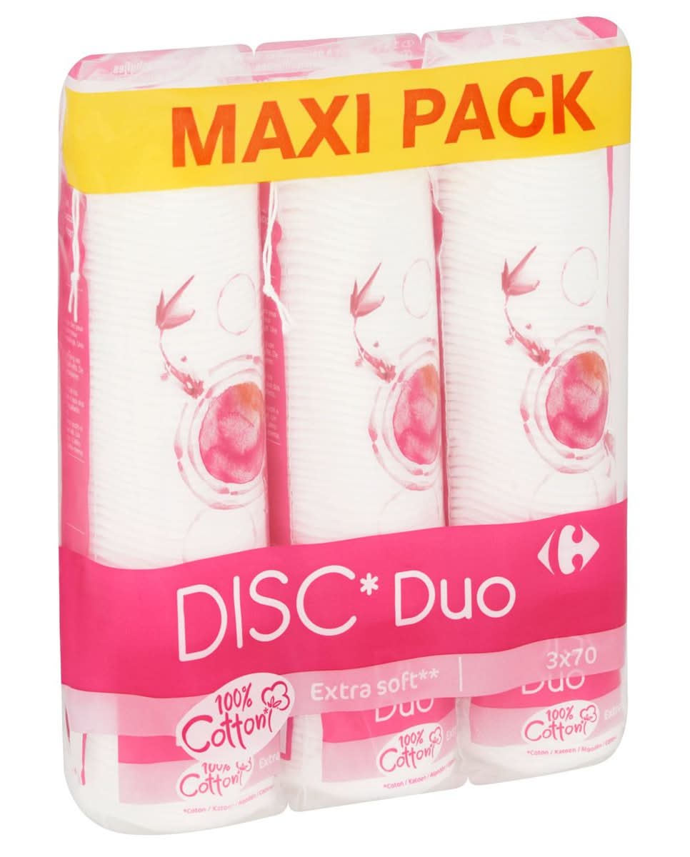 Carrefour Maxi Pack Disc Duo 3 x 70 Stuks