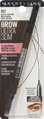 Maybelline Express Brow Ultra Slim Defining Eyebrow Pencil, 262 Black Brown