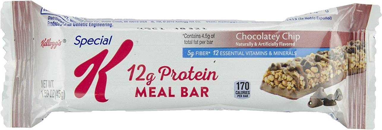 Special K Chocolatey Chip Cookie Dough Protein Meal Bars