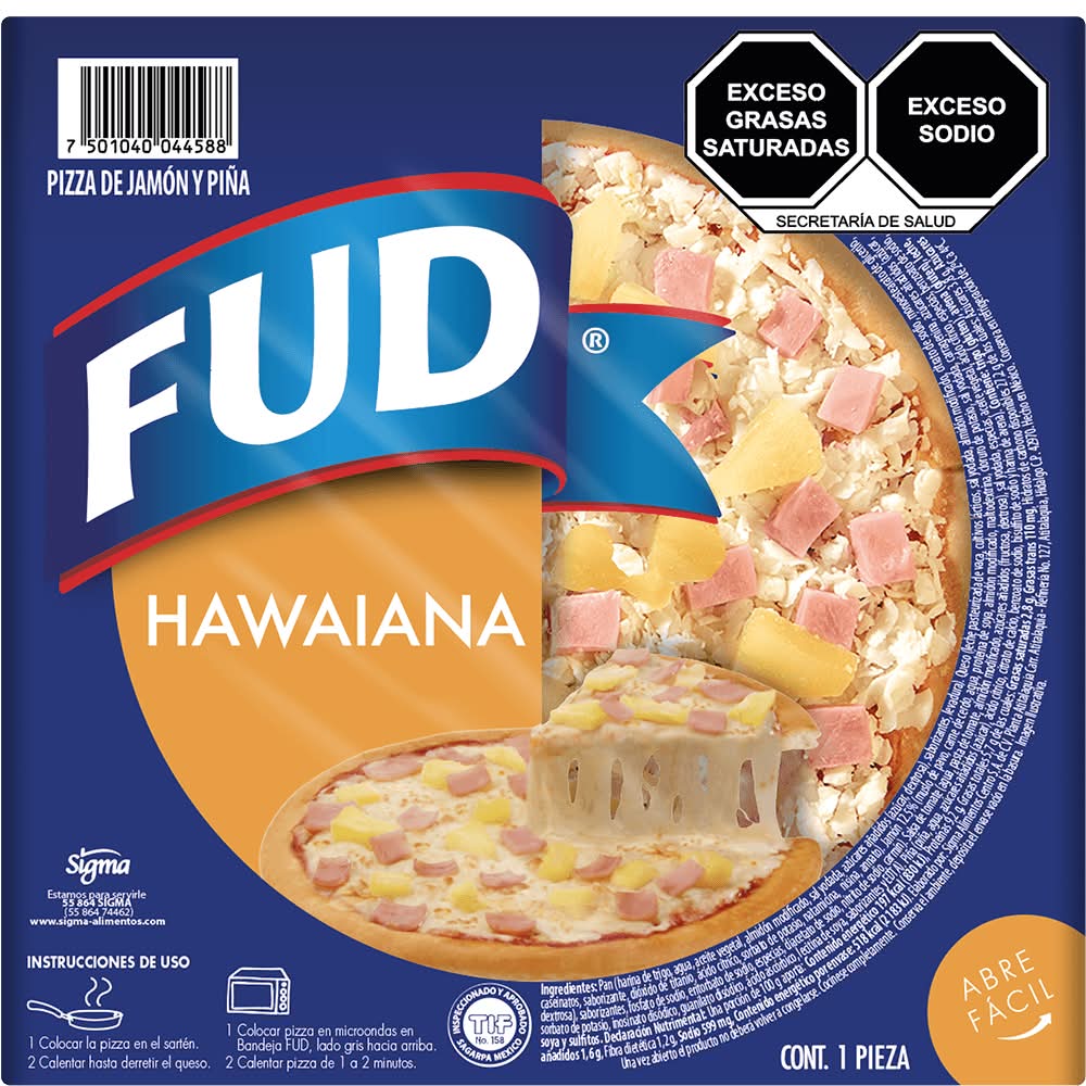 FUD · Pizza, hawaiana (256 g)