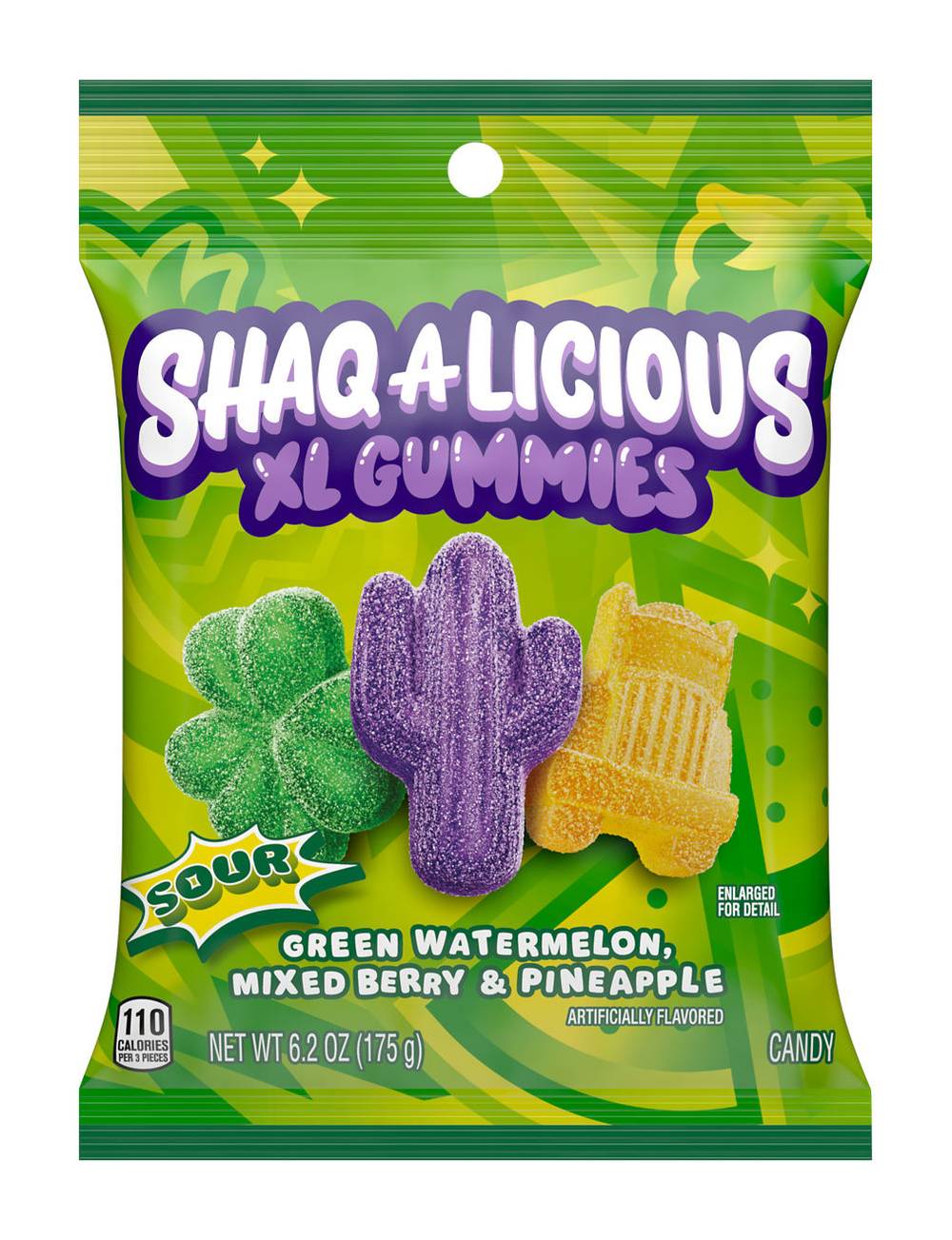 Jolly Rancher Shaq-A-Licious Sour Gummies Peg Bag, Assorted (6.2 oz)