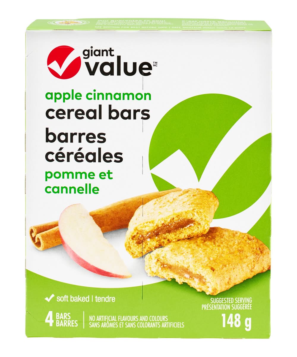 Gaint Value Apple Cinnamon Cereal Bars (148 g, 4 ct)