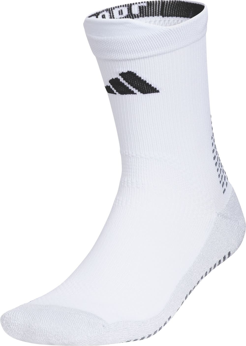 Adidas 5 Star Team Grip Crew Socks (White/Black, M)