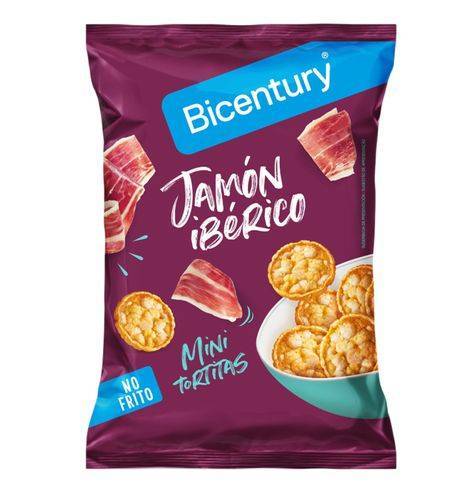 Mini Tortitas Bicentury Jamón Ibérico (70 g)