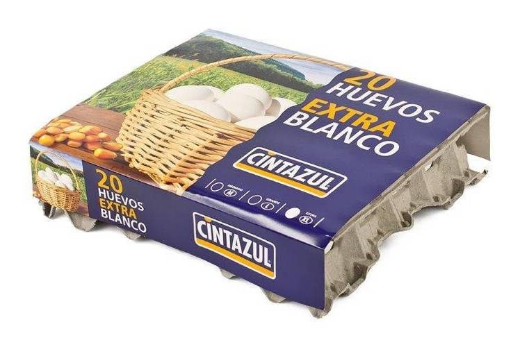 Cintazul · Huevos blancos - XL (20 un)