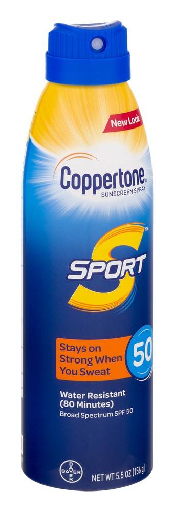 Coppertone Sport Sunscreen Spray Spf 50 (5.5 oz)