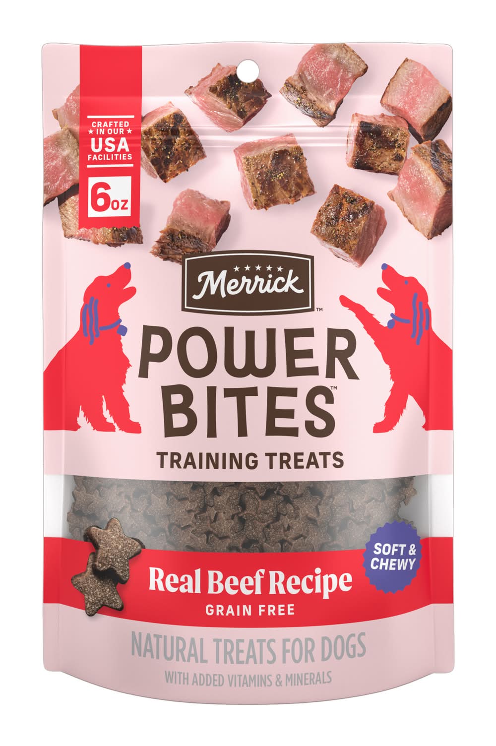 Merrick Power Bites Real Beef Dog Treats (6 oz)