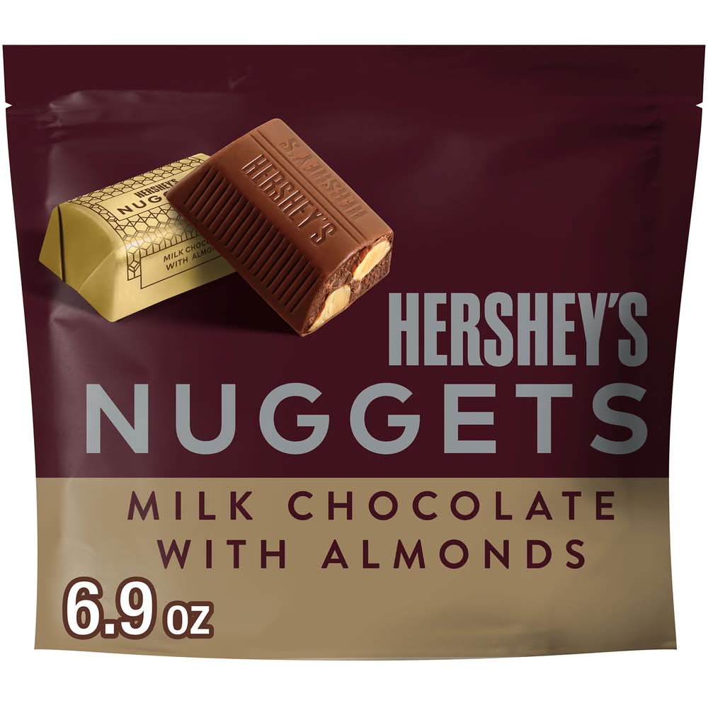 Hershey's Nuggets Candy, Milk Chocolate With Almonds (6.9 oz)